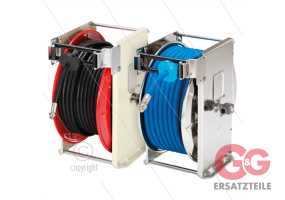 ST20/12ep - Automatischer Schlauchaufroller - Elektropoliert - max 300 Bar - Schlauchlänge