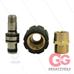 ST44 - Handverschraubung mit gleitlager - Messing - 400 Bar - M22x1,5 HV x 1/2" AG - Ø14mm | Bild 3