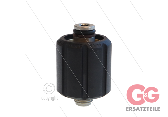 ST44 - Handverschraubung mit gleitlager - Messing - 400 Bar - M22x1,5 HV x 1/4" AG - Ø14mm