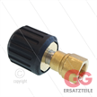 ST44 - Handverschraubung mit gleitlager - Messing - 400 Bar - M22x1,5 HV x 3/8" IG - Ø14mm | Bild 2