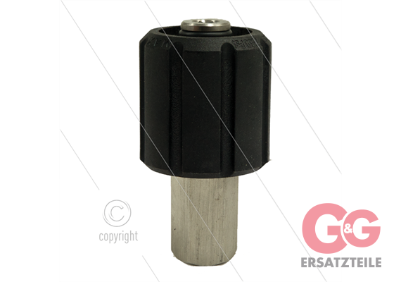 ST44 - Handverschraubung mit gleitlager - Messing M22x1,5 HV x 1/4" IG - 400 Bar - Ø14mm