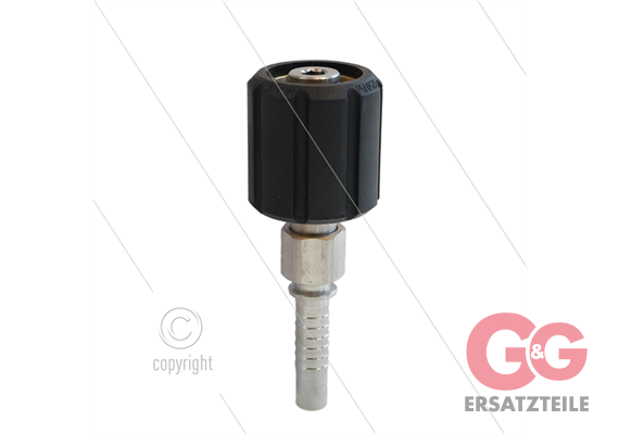 ST44 M22 x1,5 Handverschraubung mit Lager - Pressnippel NW08 (5/16") - Ø14mm - max 150°C
