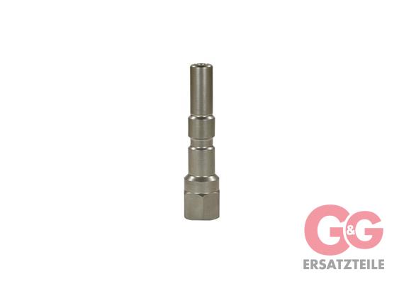 Stecknippel 1/4"IG KW SW19 Edelstahl