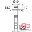 Stecknippel 10/18 mm DN 06 Stahl verzinkt | Bild 2
