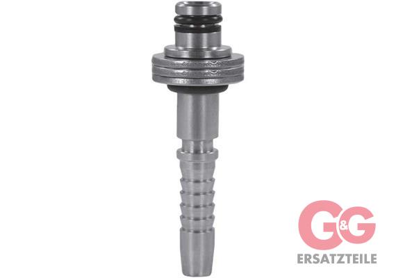 Stecknippel 11 mm DN 08 Stahl verzinkt mit  3 Scheiben