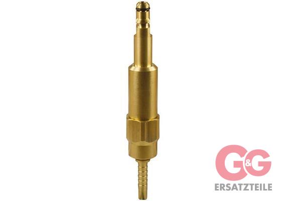 Stecknippel 8,8 mm DN 06 Messing Drehbar