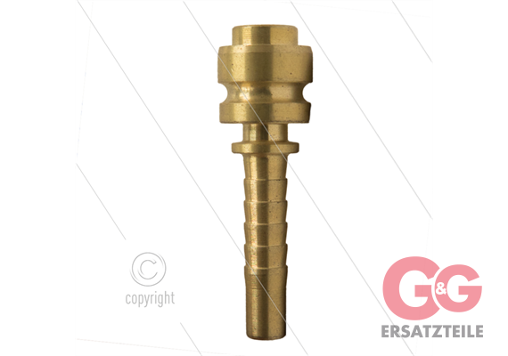 Stecknippel - Messing - DN06 (1/4") - Nippel "X-TRA" Ø14,2 mm passend zu Alto