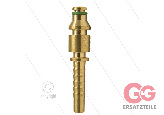 Stecknippel - Messing - DN06 (1/4") - passend zu ALTO + Makita + Stihl + Bosch