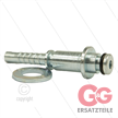 Stecknippel - Stahl - DN06 (1/4") - Ø10mm Pistolanschluss mit Ø21,0mm scheibe | Bild 2