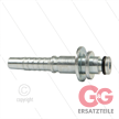Stecknippel - Stahl - DN08 (5/16") - Ø10mm Pistolanschluss mit Ø21,0mm scheibe | Bild 2