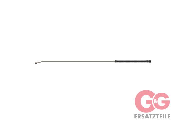 Strahlrohr 2000/330 mm Mundstück : M22 IG drehbar Edelstahl Standard 15° abgewinkelt