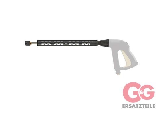 Strahlrohr 500/380 mm Mundstück : M22 IG drehbar Edelstahl Standard