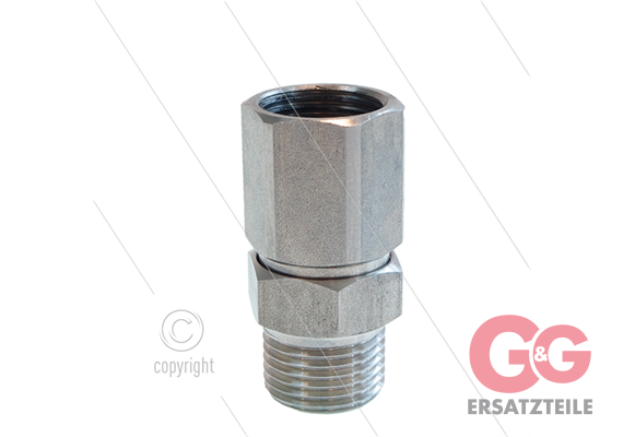 SW5 - Drehgelenk - Edelstahl 303 - Kurz - 200 Bar - 160 l/min - max 90°C - 30 U/min - 1/2"