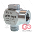 SW90 - Winkeldrehgelenk - Messing / Edelstahl - 250 Bar - 40 l/min - max 90°C - 1/4" AG | Bild 2