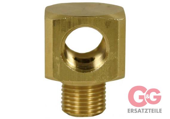 T-Stück 1/8"IG : 1/8"AG : 1/8"IG Messing 250 bar Länge: 16 mm Höhe: 16 mm
