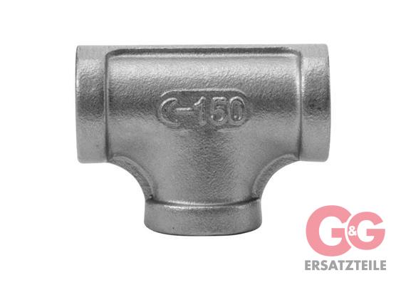 T-Stück Rp1/4"IG Edelstahl 150 bar Länge: 38 mm Höhe: 19 mm