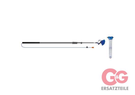 Teleskoplanze 1,9-10 m. mit Bürste, Filter 20" und