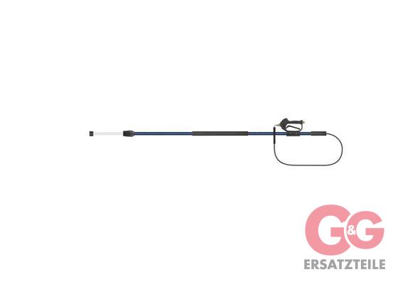 Teleskoplanze 2,3-3,8 M. 3/8"IG:1/4"AG blau