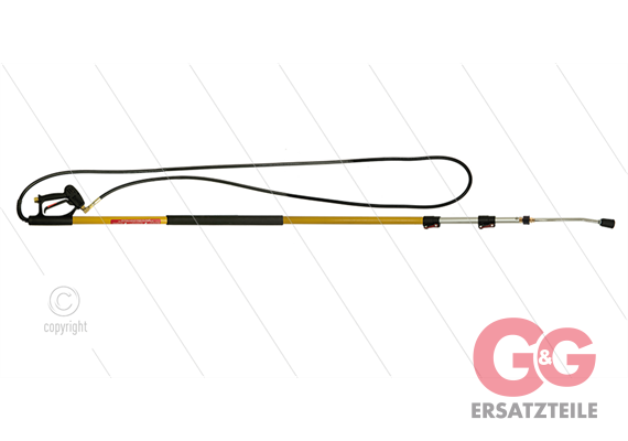 Teleskoplanze RP2 - 5,2 mtr - 250 Bar - 1,98 bis 5,49 meter - 3/8" IG x 1/4" IG Düsenschut