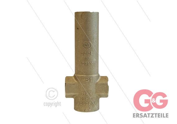 Thermostat Adapter PS1 - Messing - 1/2" IG unten - 3 x 3/8" IG - 280 Bar - max 160°C - L=1
