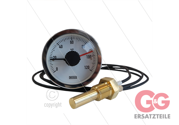 Thermostat einstellbar - SC15 - 0 bis100°C - capillair L=4000mm - Fühler 3/8" AG - 250V -