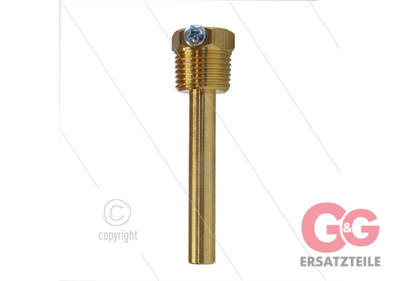 Thermostat Tauchrohr - Messing - 1/2" AG BSPT - 7x90mm - für 260321