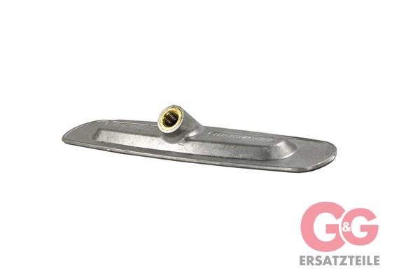 Trägerplatte 1/4"IG 23 cm Aluminium Artikel-Nr.: 52376 Eingang 1/4" IG Breite 230 mm