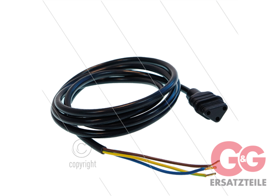 Trafo Anschlußkabel - 230/400V - L=1400mm - mit Dreiecksstek