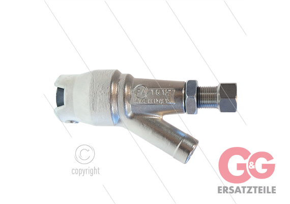 TS12 - Sandstrahlkopf - 500 Bar - 80 l/min -max 90°C - Eingang 1/4" IG - ohne Düse 1/4" AG