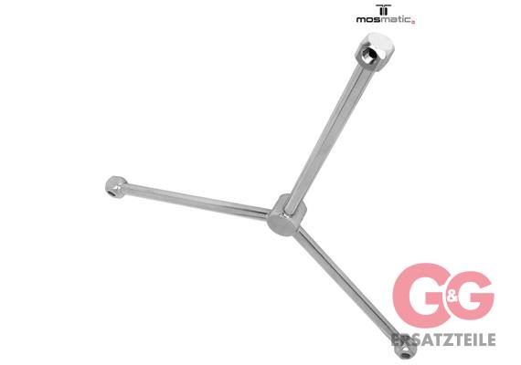 Turbokreisel-Arm 250bar cw-fest-11° INOX TKA-FL-3cw3 ø700 G3/8"F 3x1/8"NF