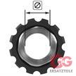 Überwurfmutter 22x1,5 16,4 mm Schwarz Edelstahl  für Waschgerätepressnippel | Bild 2