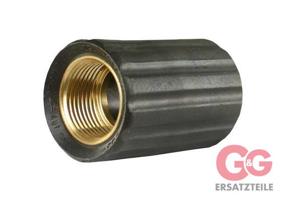 Überwurfmutter 22x1,5 17,3 mm schwarz Messing  für Waschgerätenippel