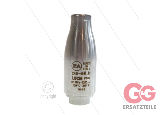 UR36 Rotordüse 0.040 - 1/4" IG - 360 Bar