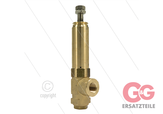 VS500 Sicherheitsventil - 500 Bar - 80 l/min - 60°C - Eingang: 1/2" IG - Bypass: 3/8" IG