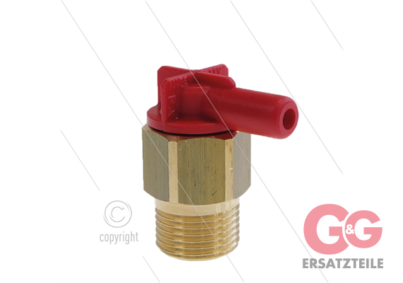 VT6 - Thermoventil - 10 Bar - 30 l/min - Öffnungstemp 63°C - 3/8" AG - 7mm Schlauchtülle