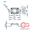 Wand-Durchführung EFW1 - Edelstahl 304 - LxBxH: 175x88x43mm | Bild 3