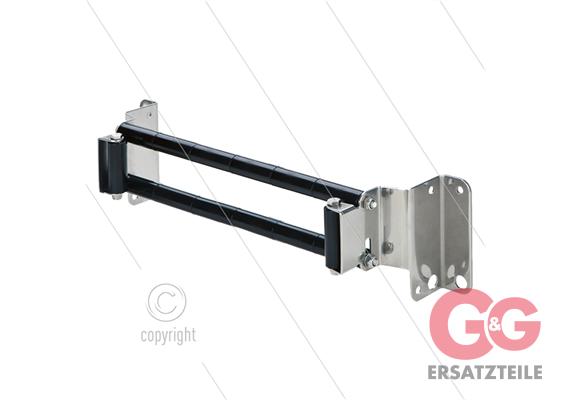 Wand-Durchführung EFW3 - Edelstahl 304 - LxBxH: 388x82x85mm