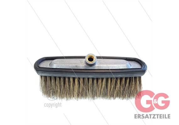 Waschbürste - Natuurhaare - mit Aluminium Bürstenträger - Haarlänge: 65mm - 1/4" IG