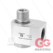 WDB Winkeldrehgelenk - einfach gelagert - 1/4" IG BSP x 1/4" AG BSPT konisches Gewinde | Bild 2