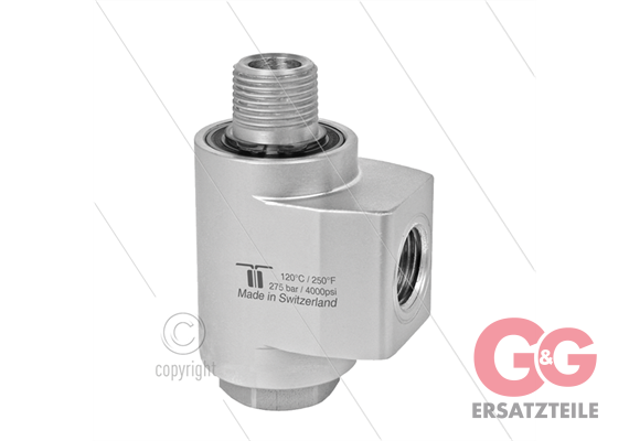 WDBL Winkeldrehgelenk - zweifach gelagert - 3/8" IG BSP x 3/8" AG BSPT konisches gewinde