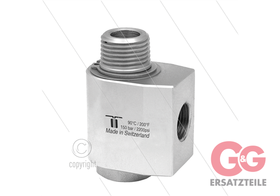 WDG Winkeldrehgelenk - einfach gelagert - 1/2" IG BSP x 1/2" AG BSPT konisches Gewinde