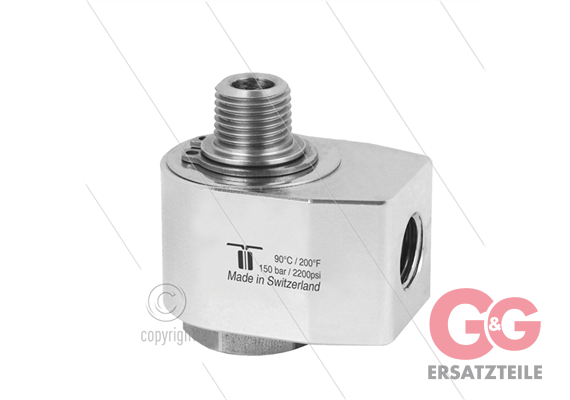 WDG Winkeldrehgelenk - einfach gelagert - 1/4" IG BSP x 1/4" AG BSPT konisches Gewinde