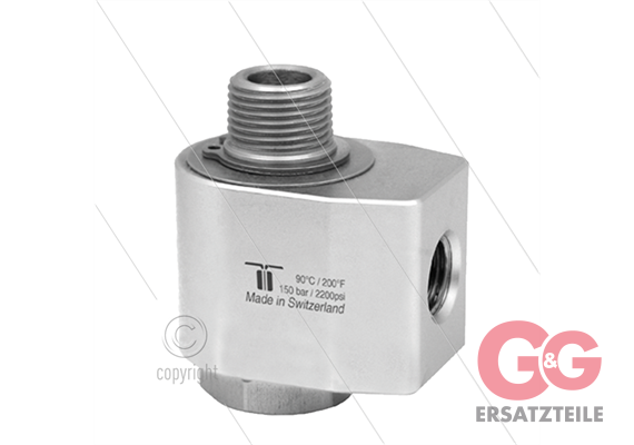 WDG Winkeldrehgelenk - einfach gelagert - 3/8" IG BSP x 3/8" AG BSPT konisches Gewinde