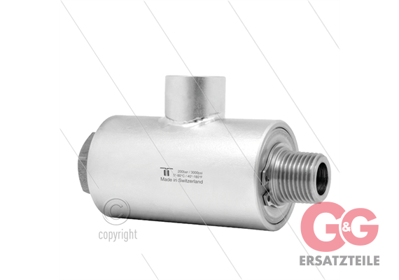 WDRS Winkeldrehgelenk- zweifach gelagert- 1 1/2" IG BSP x 1 1/2" AG BSPT konisches Gewinde