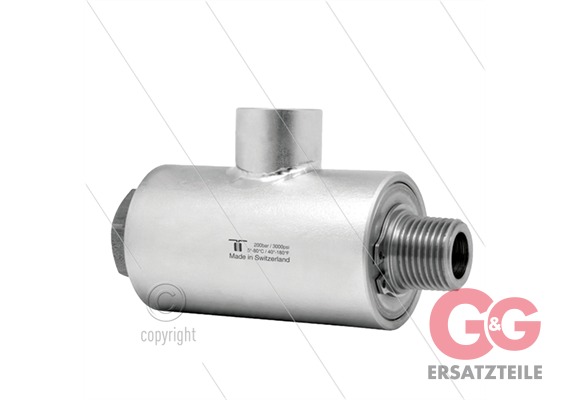 WDRS winkeldrehgelenk - zweifach gelagert - 1/2" IG BSP x 1/2" AG BSPT konisches Gewinde