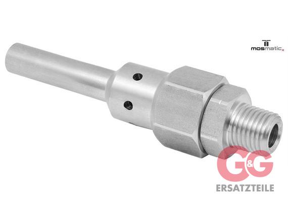 Weitsprühkörper für Rundstrahldüsen DÜS-MoC 1/4"NPT-M L=95 rf-1.4305