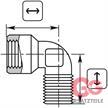 Winkel 1/2"IG : 1/2"AG Messing 150 bar / 150 °C 34x31 mm | Bild 2