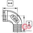 Winkel 1/4"IG : 1/4"AG Edelstahl 150 bar / 150 °C 22x28 mm | Bild 2