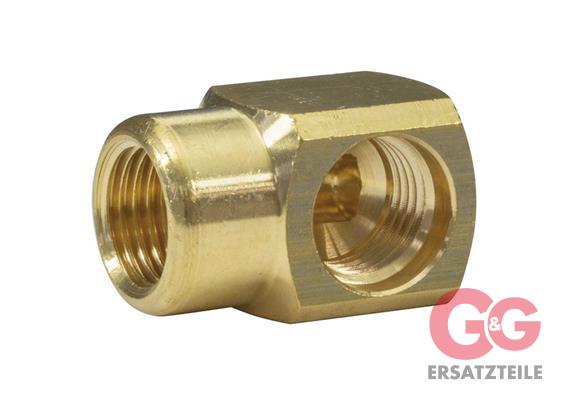Winkel 1/4"IG : 1/4"AG Messing 250 bar / 150 °C 28,5x18 mm
