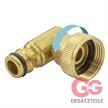 Winkel-Hahnstück 3/4"IG Messing drehbar Kompatibel mit Kunststoff-Stecksystemen | Bild 2
